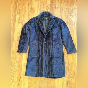 Men’s Stussy Faux fur blue Overcoat